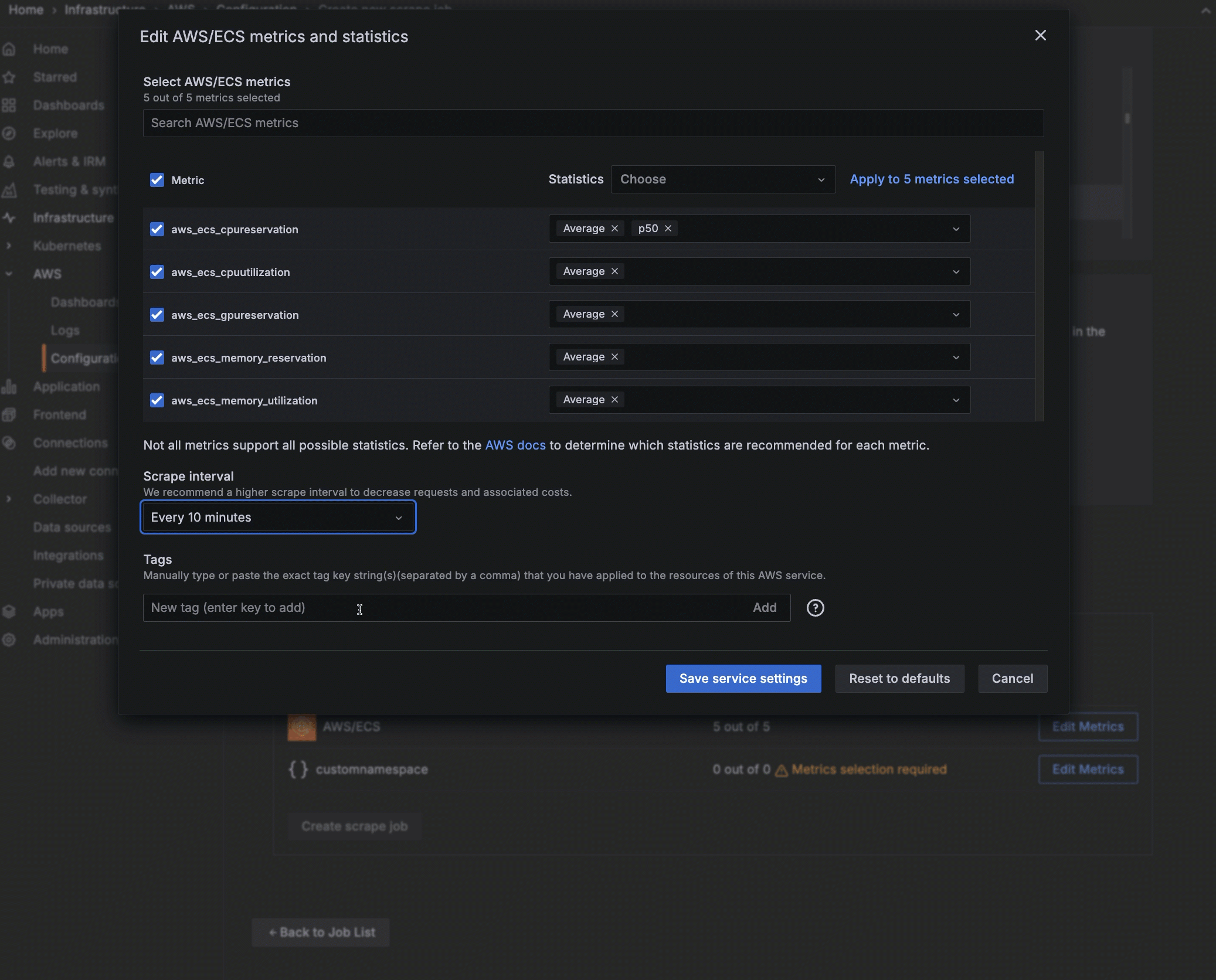 Adding a tag and tag value Adding a tag and tag value